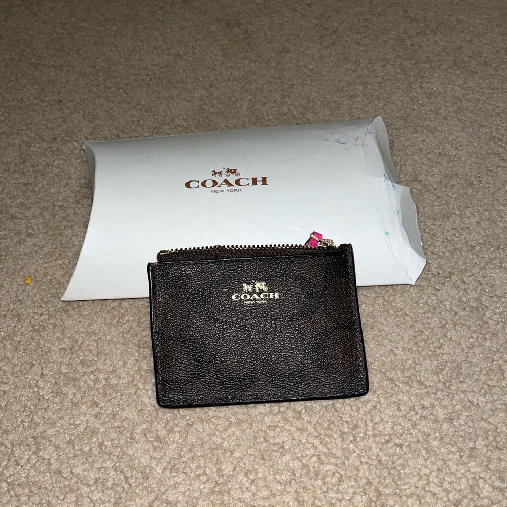 Coach Mini Zip Wallet